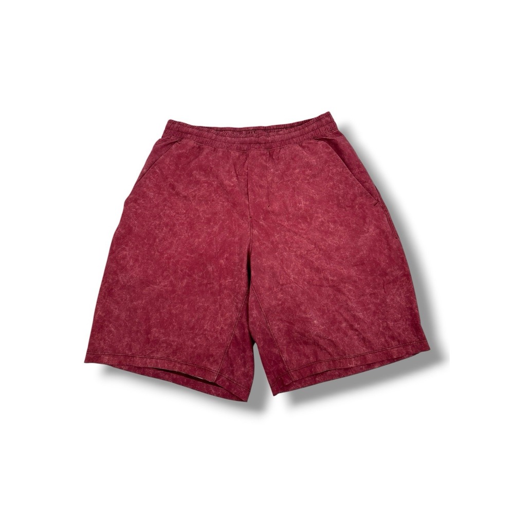 Lululemon Pace Breaker Shorts Mens M Dust Cherry Lined 8" Inseam Gym Running